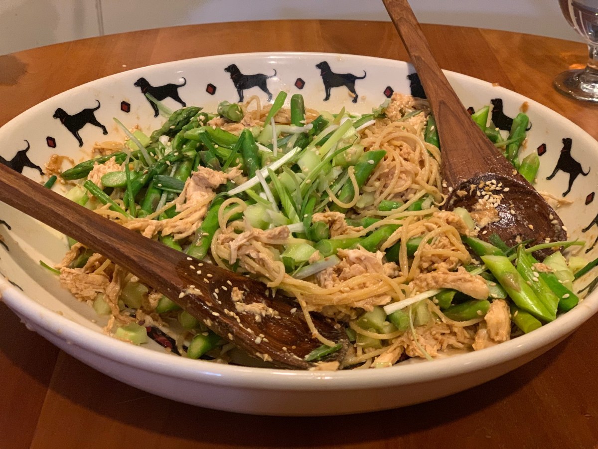 Sesame Chicken and Asparagus&nbsp;Pasta